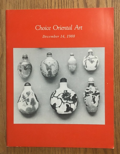 Choice Oriental Art Richard A. Bourne Auction Catalog 1988 Choice Oriental Art Richard A. Bourne Auction Catalog 1988