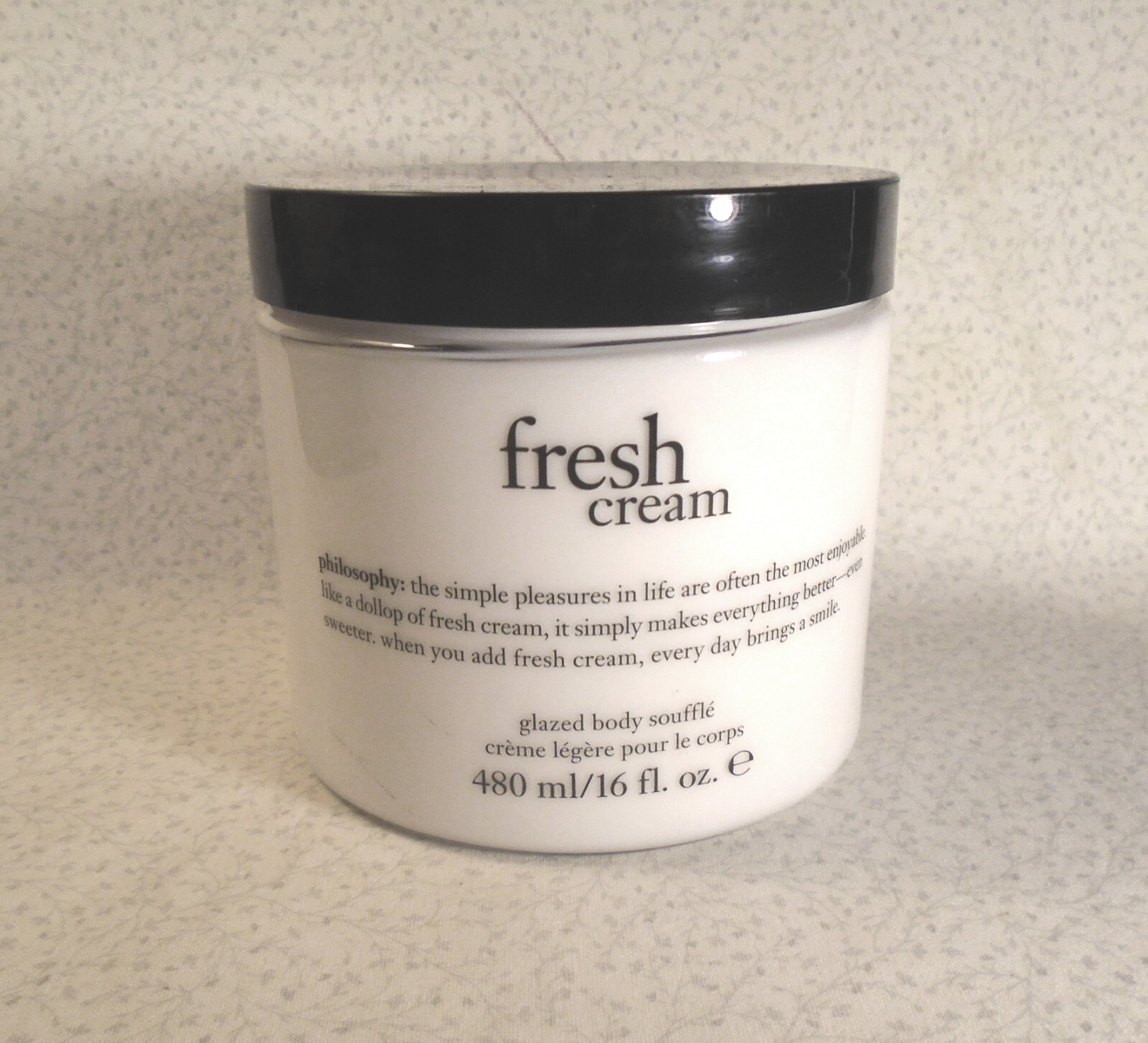 Philosophy FRESH CREAM Glazed Body Souffle JUMBO 16 fl.oz NWOB eBay