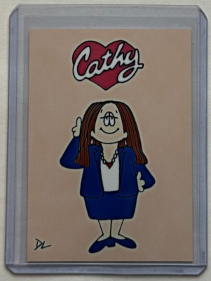 Cathy Limited Edition Artist Signed ''Comic Strip Classic'' Trading Card 2/10