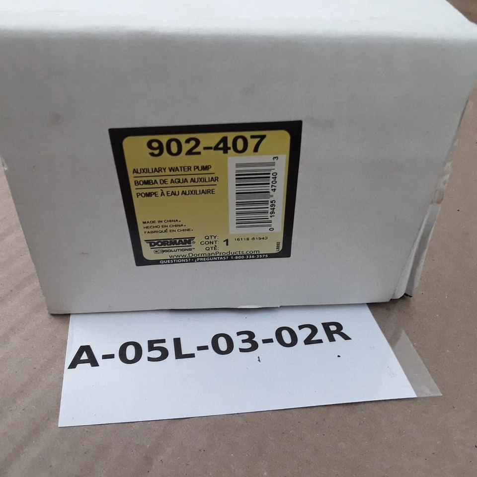 Conjunto de bomba de agua auxiliar de refrigerante del motor para Dodge Durango 2001 2002 2003 Foto 4 de 4