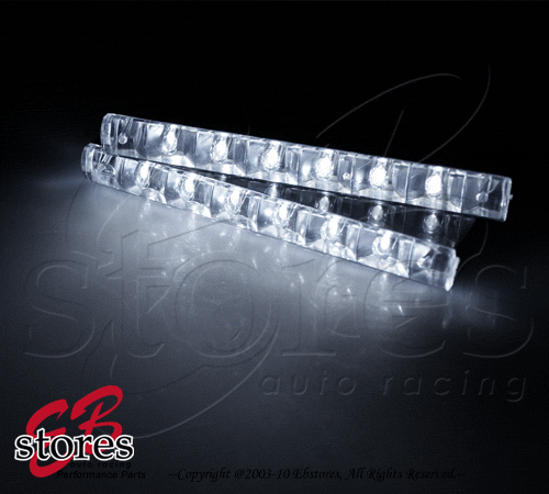 Universal 6 LED DRL Daytime Running Light 6000K 2pcs - Picture 1 of 1