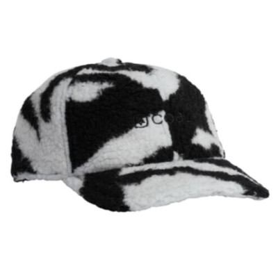 Coal The Edgewood Sherpa Fleece Baseball Cap, Black/White