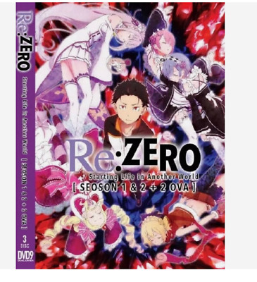 Re: Zero Starting Life In Another World Season 1-2 + 2 OVA Complete Anime DVD 