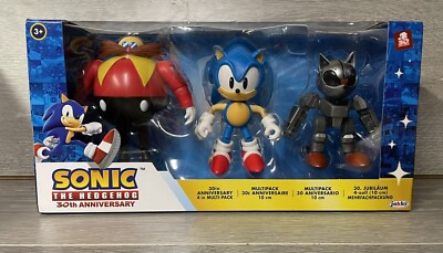 Sonic The Hedgehog 30th Anniversary 3pk Jakks Pacific Mecha Eggman ~ 4-inch~ New