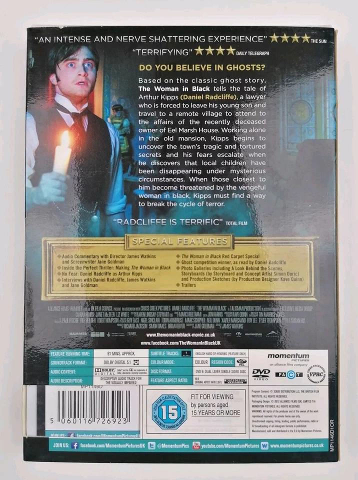 The Woman in Black - Region 2 DVD - New - Image 2 of 3