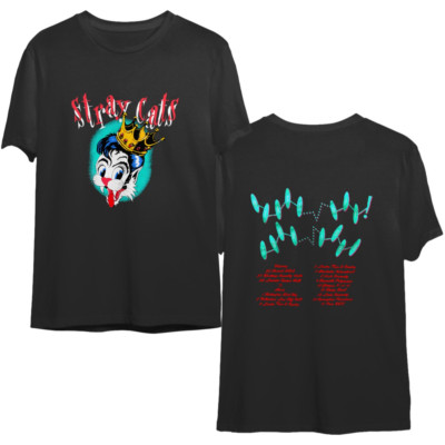 Vintage 1989 Stray Cats Blast Off Tour Unisex Large American Rockabilly Band T-s