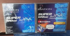 2 Pack 3M Innovation Imation LS-120 SuperDisk 120MB NEW! SEALED!
