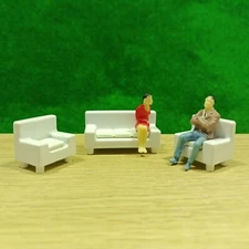 Ekstra Model 10 Sets of O Scale 1:50 Sofa Set (3+1+1) - Colors Available