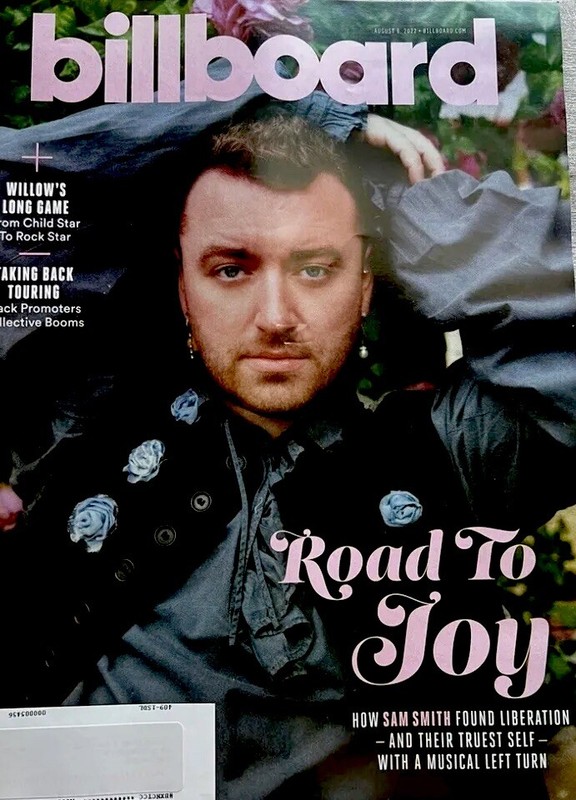 BILLBOARD MAGAZINE Rare Issue 🇬🇧 AUGUST 2022 - SAM SMITH Grammy Winner UK