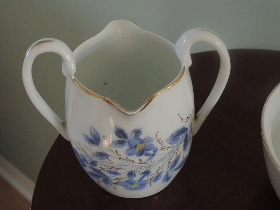 Cereal Bowl & Rare Double Spouted Small Pitcher ca.1850- 1899 - Image 4 of 4