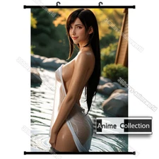 Anime Game Poster Sweet Girl Hot Spring Art Painting Wall Scroll Poster 60x90cm