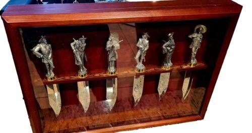 1991 Franklin Mint Legends Of The Old West Knife Collection Complete Case No Key - Picture 1 of 8