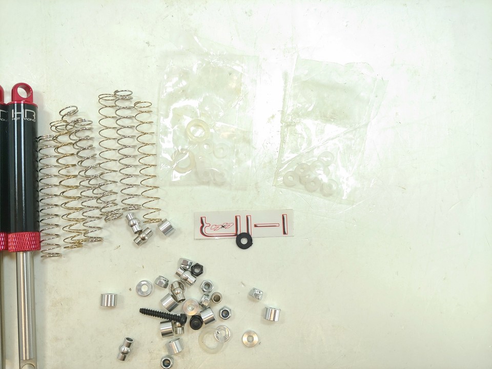 4x Hot Racing Red Internal Spring Air Shocks 120mm Used eBay