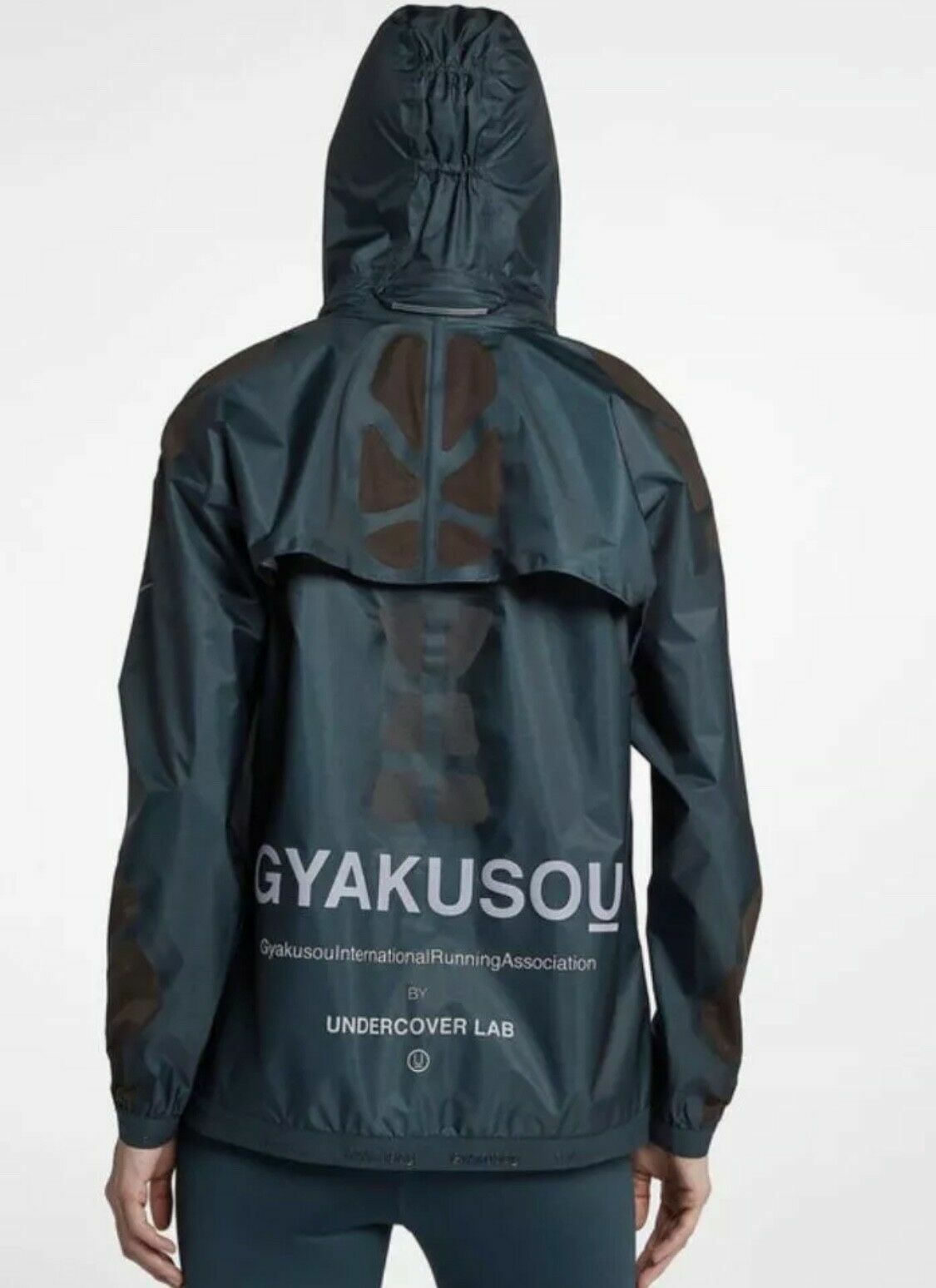 NEW Nike Undercover Gyakusou Hooded Jacket/Vest Blue Women&#039;s Size Waterproof |