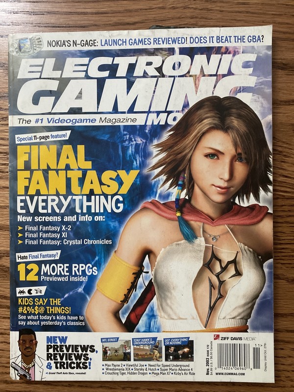 0014024069608 Electronic Gaming Monthly Magazine November 2003 Final Fantasy 172