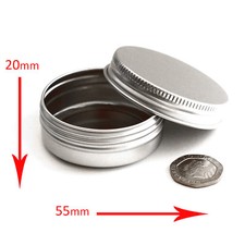 20 x 30ml Empty container Screw Top Pot Jar Tin Cosmetics Craft *BEST BUY* jka20