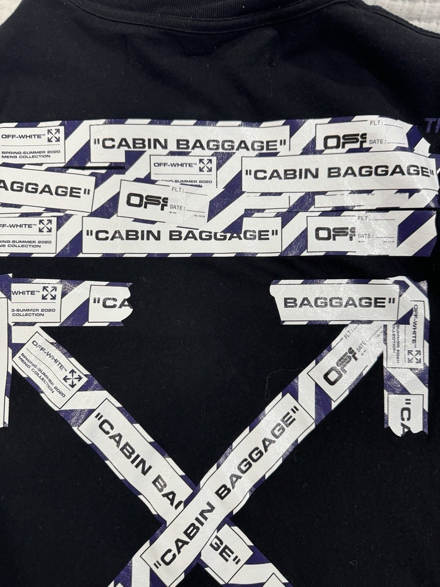 Off White Cabin Baggage Tshirt XS | eBay