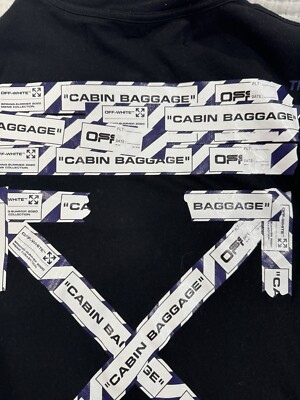 Off White Cabin Baggage Tshirt XS | eBay