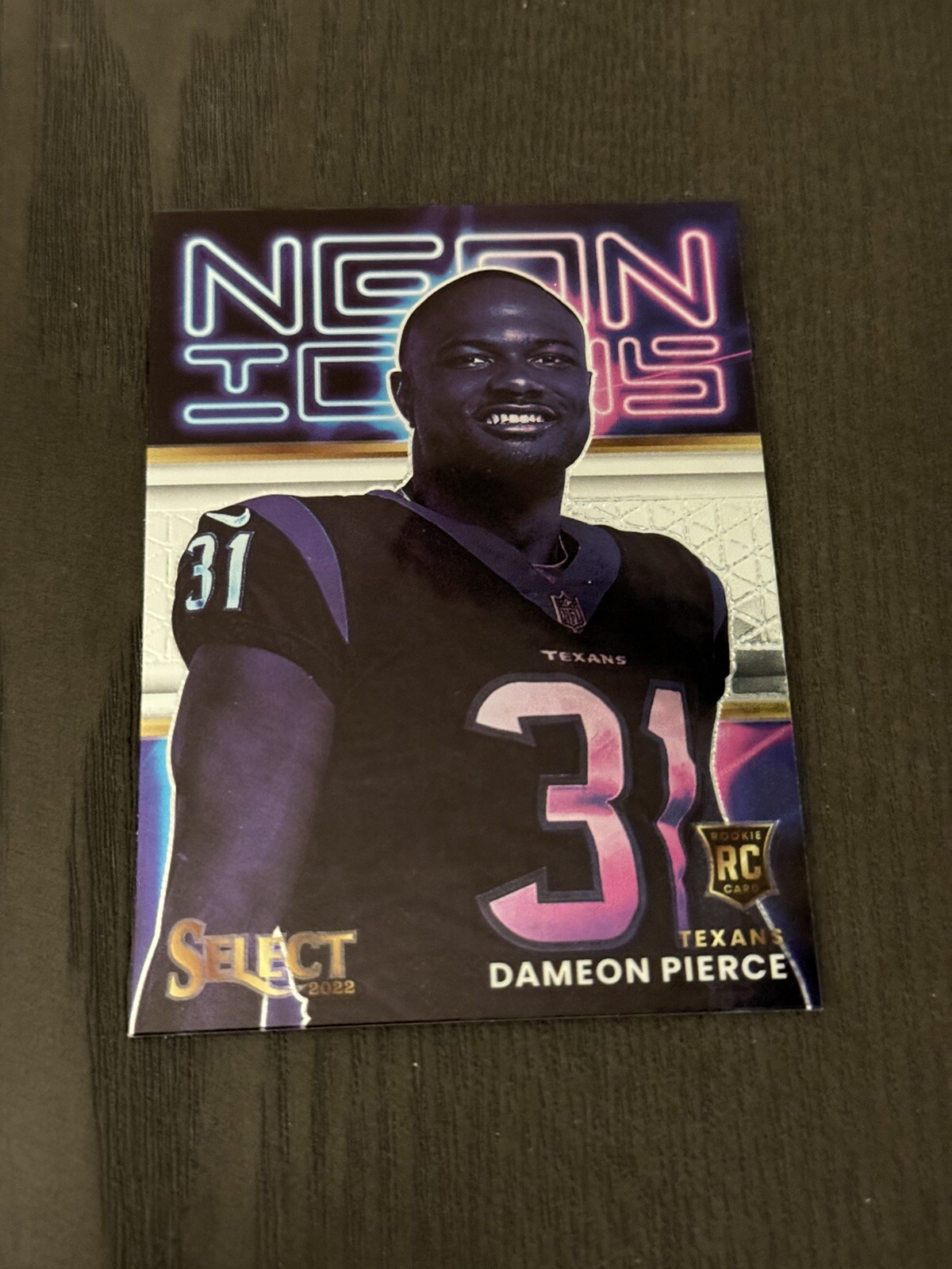 2022 Panini Select Neon Icons Insert NI-18 DAMEON PIERCE Football Card ROOKIE RC