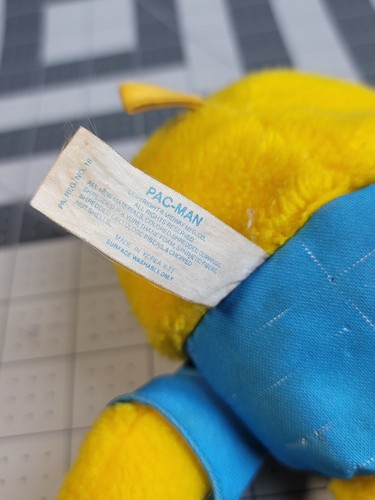 Vintage Knickerbocker 1980's Pac Man Eating Ghost Bean Bag Plush - Picture 7 of 7