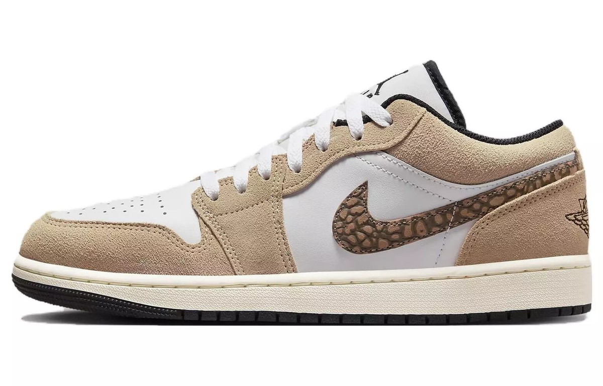 シューズ(男性用) Air Jordan 1 Low Black Elephant/Safari AIR JORDAN 1 LOW BLACK ELEPHANT | UNBOXING & DETAILED REVIEW