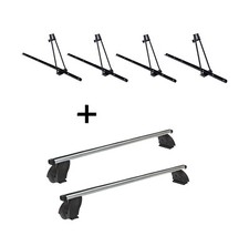 4x Fahrradtr&auml;ger ORION+Dachtr&auml;ger K1P Alu f&uuml;r f&uuml;r Mercedes S W222 4T&uuml;rer ab 14
