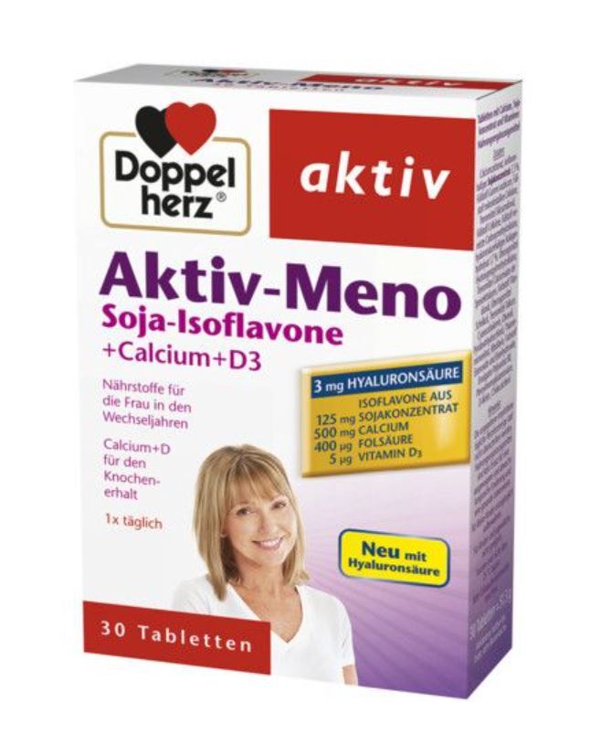 Doppelherz Menopause Supplement Hormonal Support Hyaluronic Acid Skin