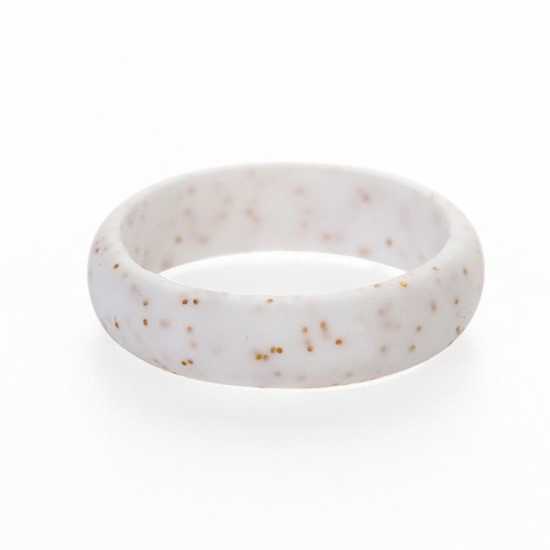 10 pezzi anello in silicone glitter da donna anelli in silicone scintillanti anelli sportivi da - Foto 3 di 11