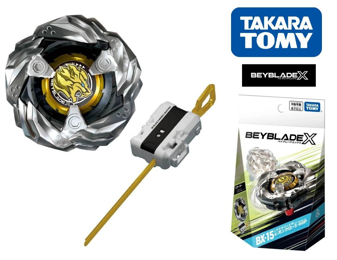 Takara Tomy Beyblade X BX-15 Starter Leon Claw 5-60P