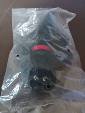 Pound Puppies Grey Plush Puppy with Red Collar 8  Vintage 1986 Tonka