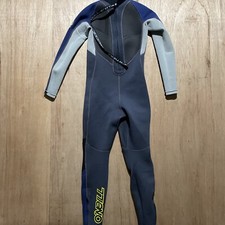 ONeill Full Long Sleeve Reactor 3/2mm Back Zip Wetsuit Size 12 Black