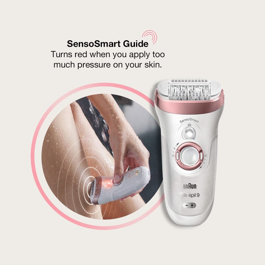 Braun Silk Epil 9 SensoSmart Electric Epilator for Women for sale online