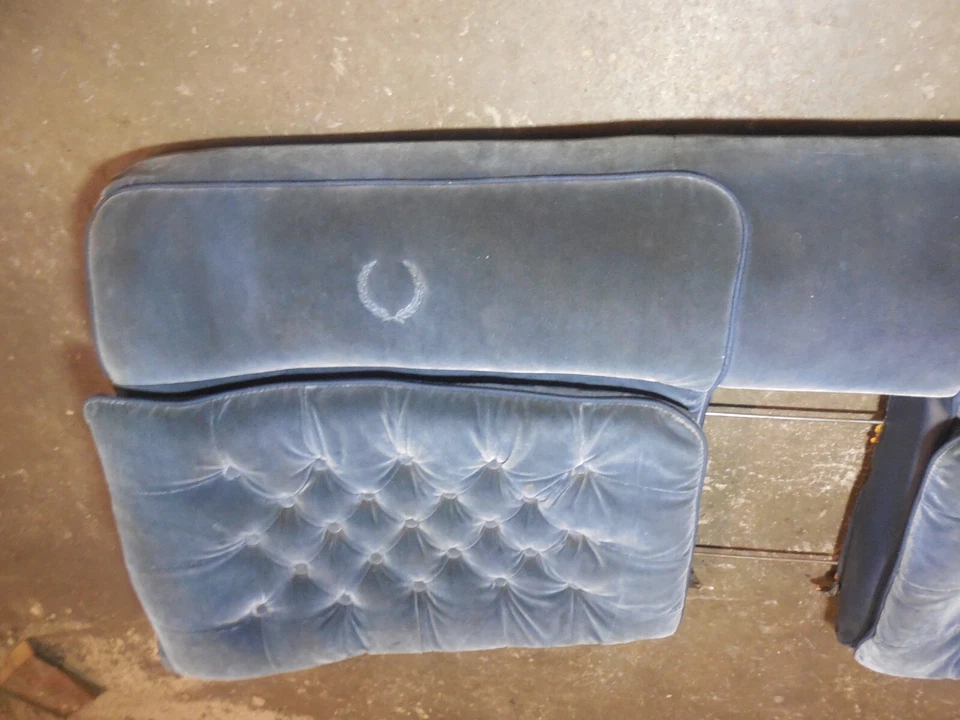 Cadillac Brougham 1988 cojín trasero terciopelo azul 20111678 Foto 3 de 4