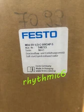 New FESTO MS6-SV-1/2-D-10V24P-S Soft start quick release valve (FedEx/DHL)