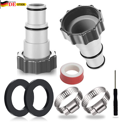 2 Stück Pool Adapter A Pumpe Anschluss Für INTEX Ø 32 Und 38 Mm Pool-Schlauch DE