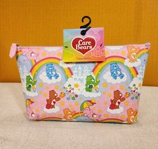 Care Bears Rainbow Star Castle AOP Makeup Case Pounch Cosmetic Travel Bag NEW
