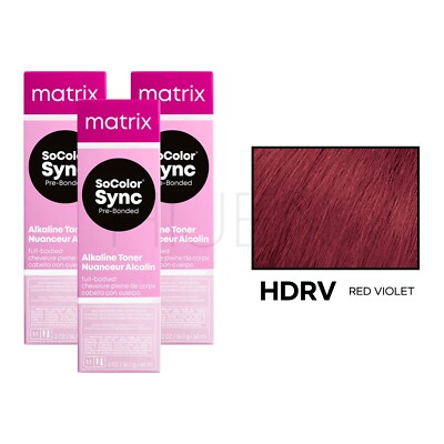 [3PACKS] MATRIX SoColor Sync Pre-Bonded Alkaline Toner (CHOOSE YOUR COLOR)