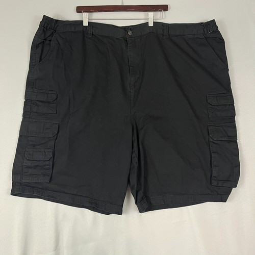 Boulder Creek Trading Co Men's Black Cargo Shorts Tag Size Big 56 Waist 52
