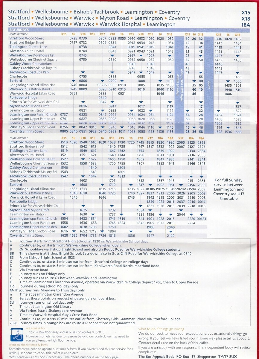 X18 Bus Timetable X18 BUS (EF11 SCO) | Mercedes Benz O816D, Plaxton
