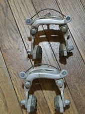 VINTAGE ORIGINAL SHIMANO TOURNEY BRAKE SET FRONT & REAR W/PADS