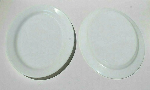 Arcoroc 67107 Opale Ristorante Bianco 12 Piatti Ovali 1/2" Bordo Largo Nuovo C1061 - Foto 4 di 13