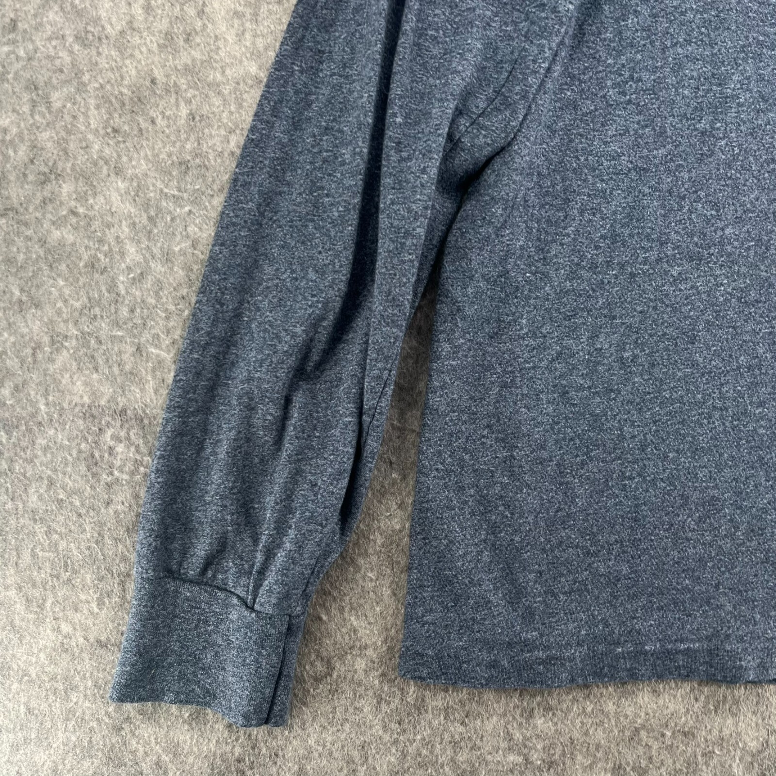 Polo Ralph Lauren t shirt uomo scollo a V M blu erica manica lunga pony