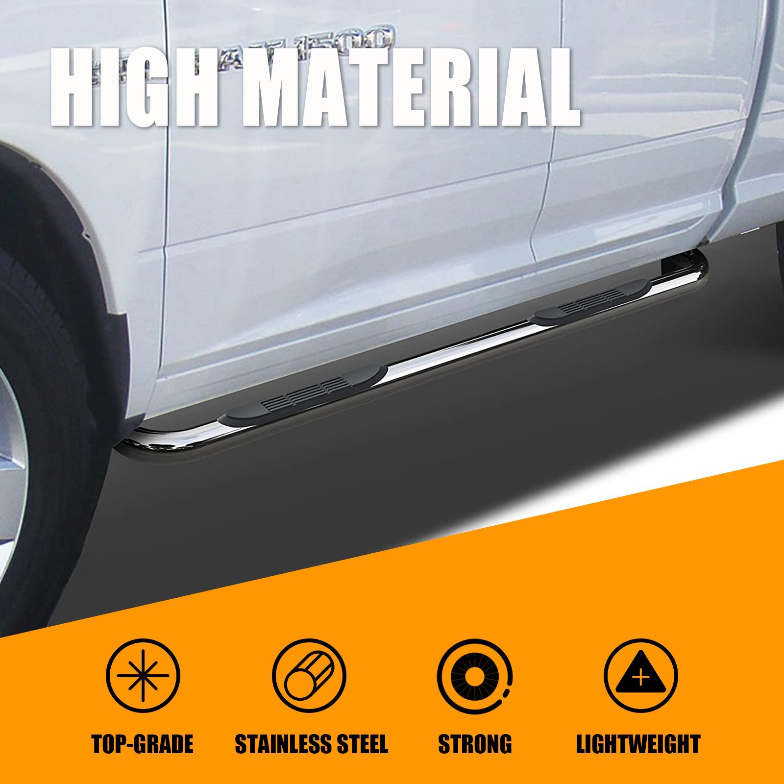 Fit 20092018 Dodge Ram 1500 Quad Cab 3" Side Steps Running Boards Nerf