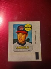 1969 Topps Baseball Decal Insert Hoyt Wilhelm Angels EX