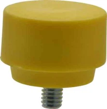 NUPLA 15159 1-1/2" Face Diam, Grade Extra Hard, Yellow Hammer Tip/Face Plastic
