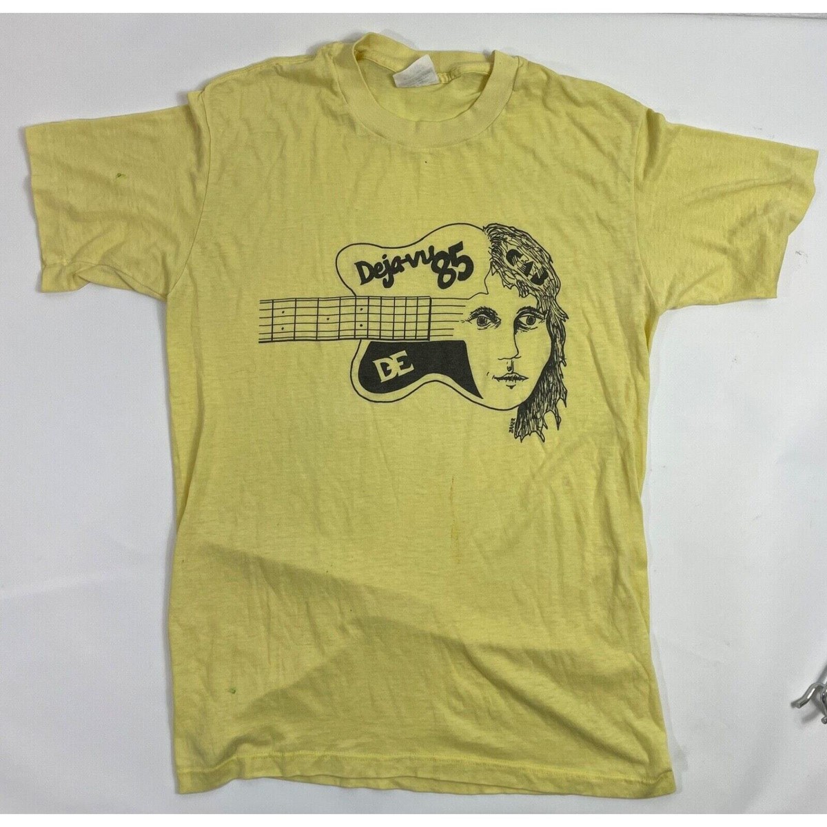 Rare Vintage 1985 Deja Vu DE Band T-Shirt Size Large CSNY