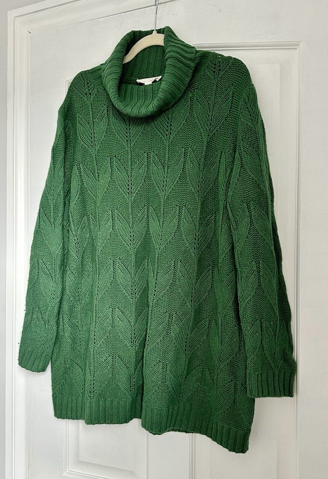 SEASALT CORNWALL COAST ROAD COTTON JUMPER GREEN Size 18 eBay