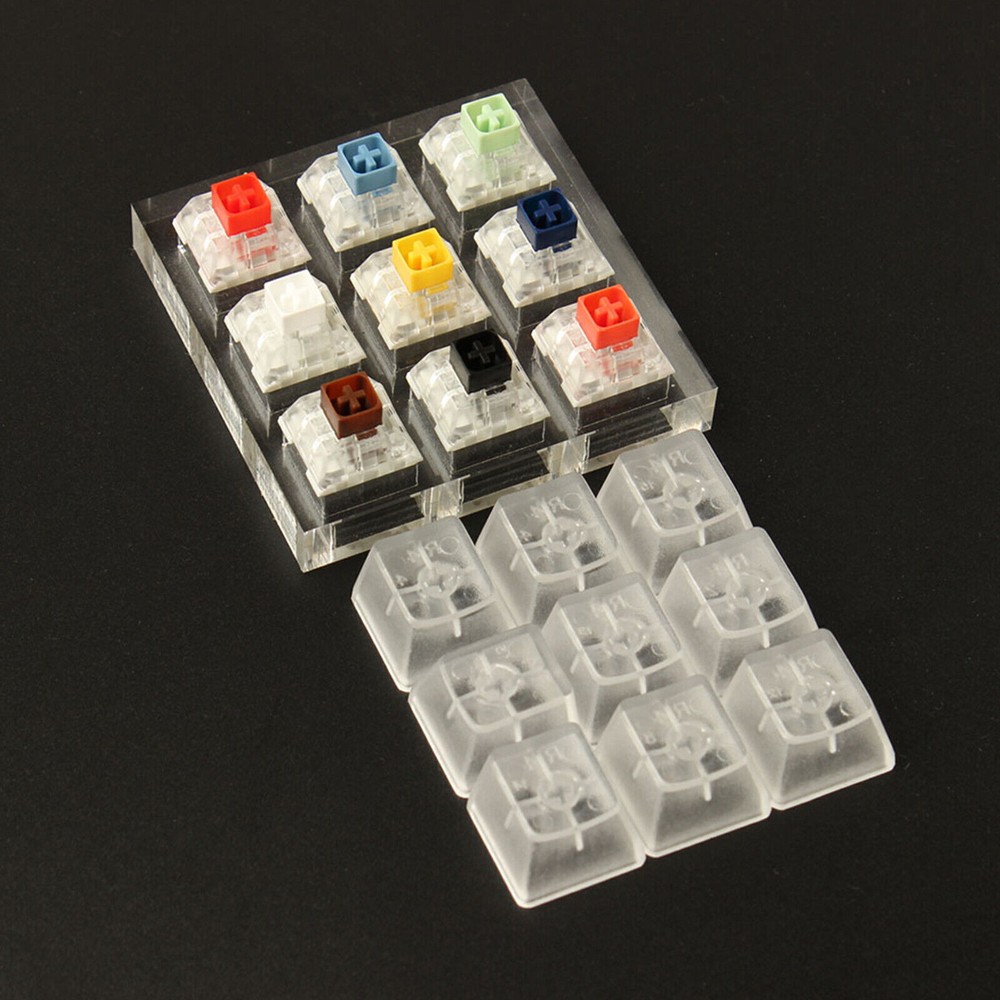 Mechanical Keyboard 9 Tester Sampler Keycap Compatible with Cherry MX Kailh Switches and Replacement Parts