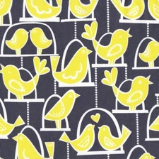 Michael Miller Birds in a Swing  Cotton Fabric Modern   By the Yard 