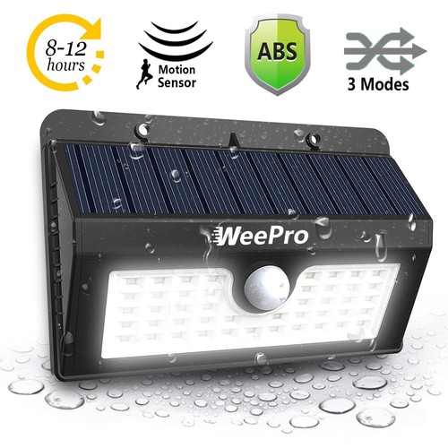 45 Solar LED Light Outdoor Garden Waterproof Wireless Security Motion 3 Modes - Afbeelding 1 van 8